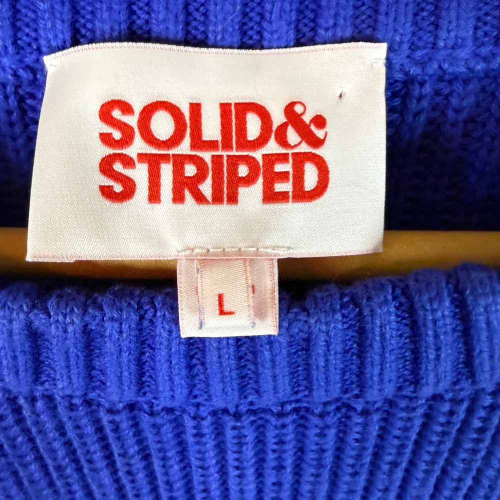 Solid & Striped Chevron Colorblock Sweater Womens… - image 2